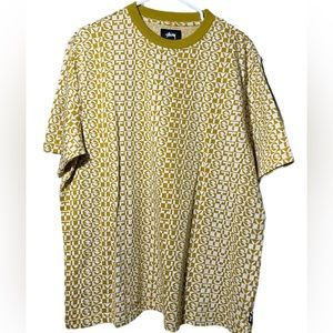 Stussy Check Crew - Mustard / Medium